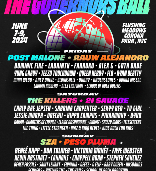 Governors Ball music festival 2024 Lineup